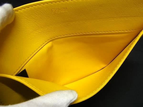FENDI フェンディ バッグ ピーカブーバッグインポケット イエロー系 レザー レディース 超美品
