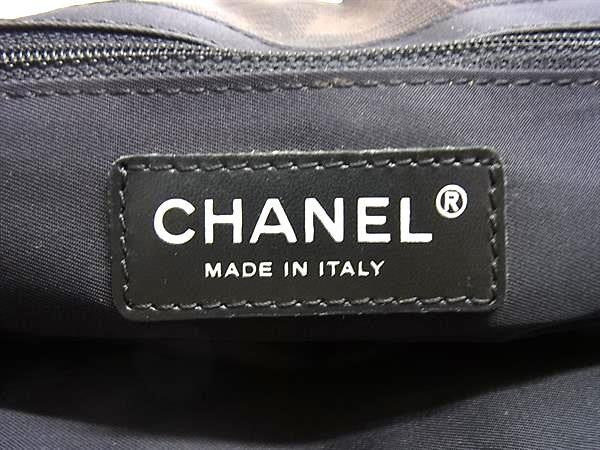 CHANEL シャネル トートバッグ ニュートラベルライン トート PM A20457 ブラウン系 ブラック ナイロン×レザー レディース ハンドバッグ 超美品