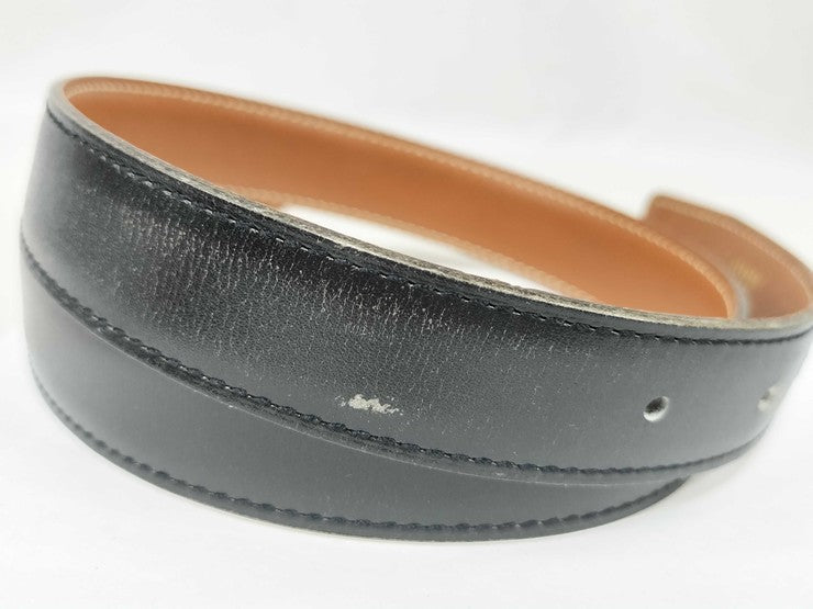 HERMES エルメス ベルト ミニ コンスタンス Hベルト ブラック ゴールド系 レザー レディース H金具 ゴールド金具 美品