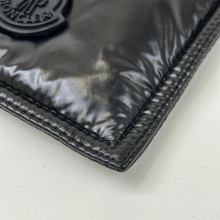 MONCLER モンクレール スマートフォンホルダー POCKET PHONE CASE 6B00001 ブラック系 ナイロン ユニセックス 美品