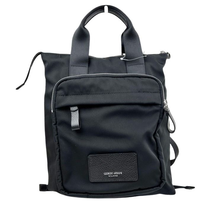 GIORGIO ARMANI ジョルジオアルマーニ リュック GM001801 ブラック系 ナイロン ユニセックス 美品
