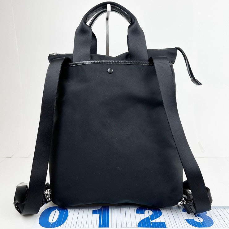GIORGIO ARMANI ジョルジオアルマーニ リュック GM001801 ブラック系 ナイロン ユニセックス 美品