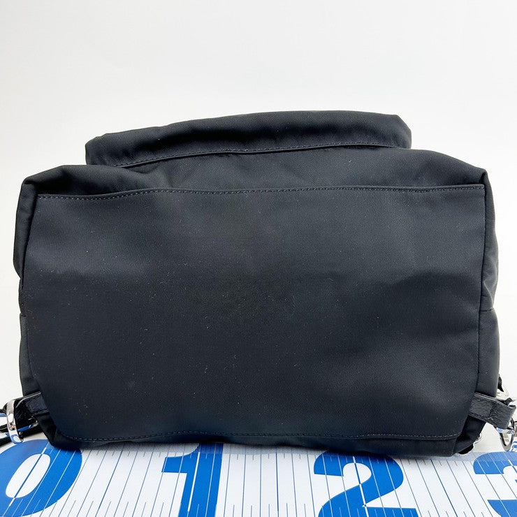 GIORGIO ARMANI ジョルジオアルマーニ リュック GM001801 ブラック系 ナイロン ユニセックス 美品