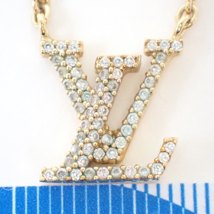 LOUIS VUITTON ルイヴィトン ネックレス LV アイコニック ネックレス M00596 ゴールド系 メタル レディース 美品
