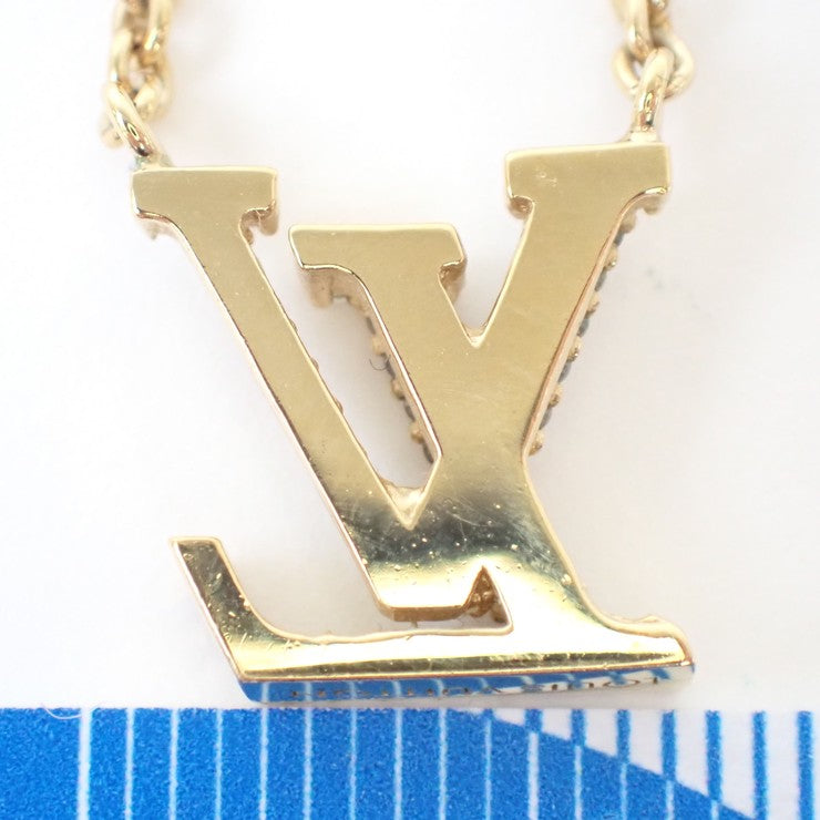 LOUIS VUITTON ルイヴィトン ネックレス LV アイコニック ネックレス M00596 ゴールド系 メタル レディース 美品