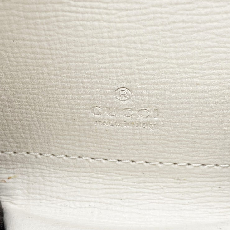 GUCCI グッチ コインケース GGスプリーム ホースビット 622040 アイボリー ベージュ系 レザー PVC レディース ゴールド金具 美品