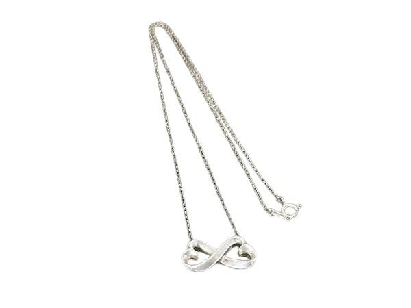 TIFFANY＆Co ティファニー ネックレス パロマピカソ ダブルラビングハート シルバー系 SV925 レディース 美品