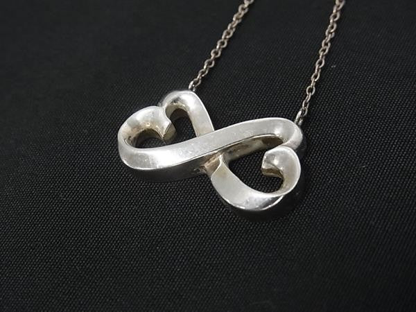 TIFFANY＆Co ティファニー ネックレス パロマピカソ ダブルラビングハート シルバー系 SV925 レディース 美品