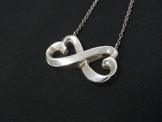 TIFFANY＆Co ティファニー ネックレス パロマピカソ ダブルラビングハート シルバー系 SV925 レディース 美品