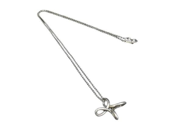 TIFFANY＆Co ティファニー ネックレス エルサペレッティ インフィニティ クロス シルバー系 SV925 レディース 美品