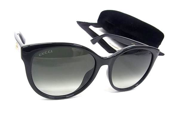 GUCCI グッチ サングラス アジアンフィット GGマーモント GG0636SK ブラック系 プラスチック ユニセックス 美品
