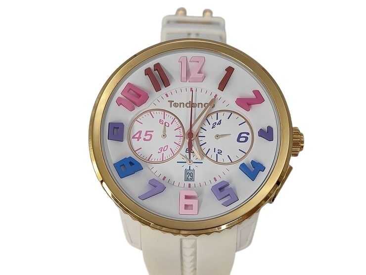 TENDENCE テンデンス 腕時計 GULLIVER RAINBOW ガリバー レインボー TY460614 テックTR90 / ラバー / SS メンズ クオーツ 美品