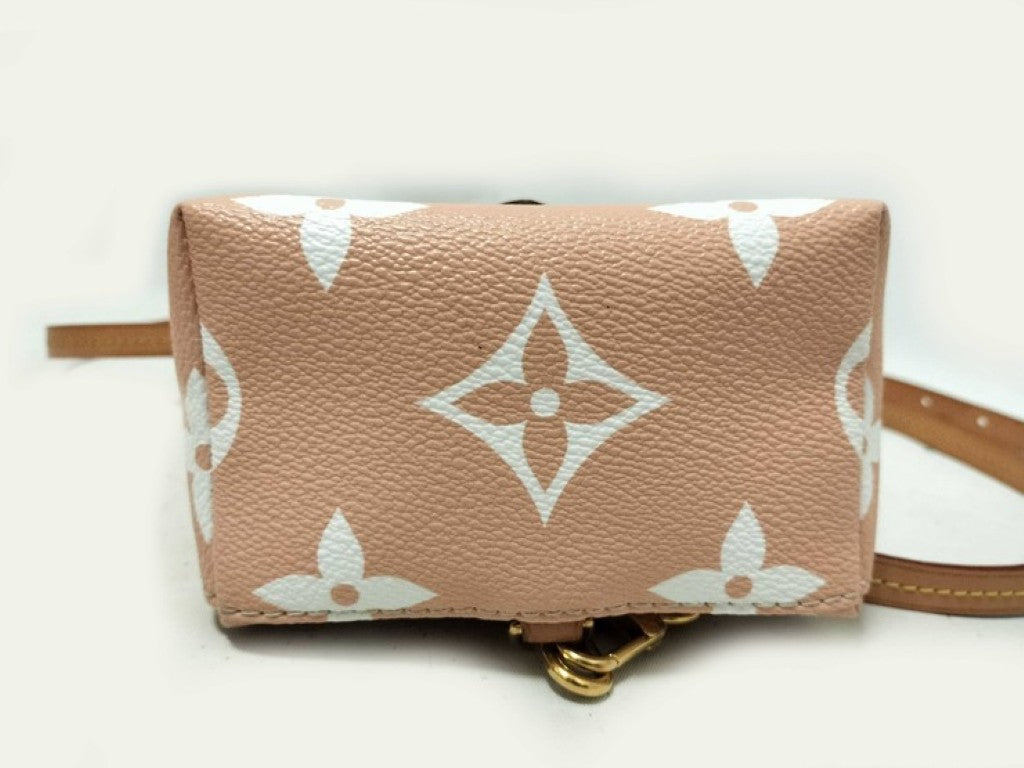 LOUIS VUITTON ルイヴィトン リュックサック バイ ザプール タイニー バックパック M45764 ブリューム（ ピンク系 グレー系） PVC レザー レディース ゴールド金具 美品