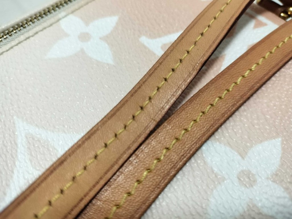 LOUIS VUITTON ルイヴィトン リュックサック バイ ザプール タイニー バックパック M45764 ブリューム（ ピンク系 グレー系） PVC レザー レディース ゴールド金具 美品