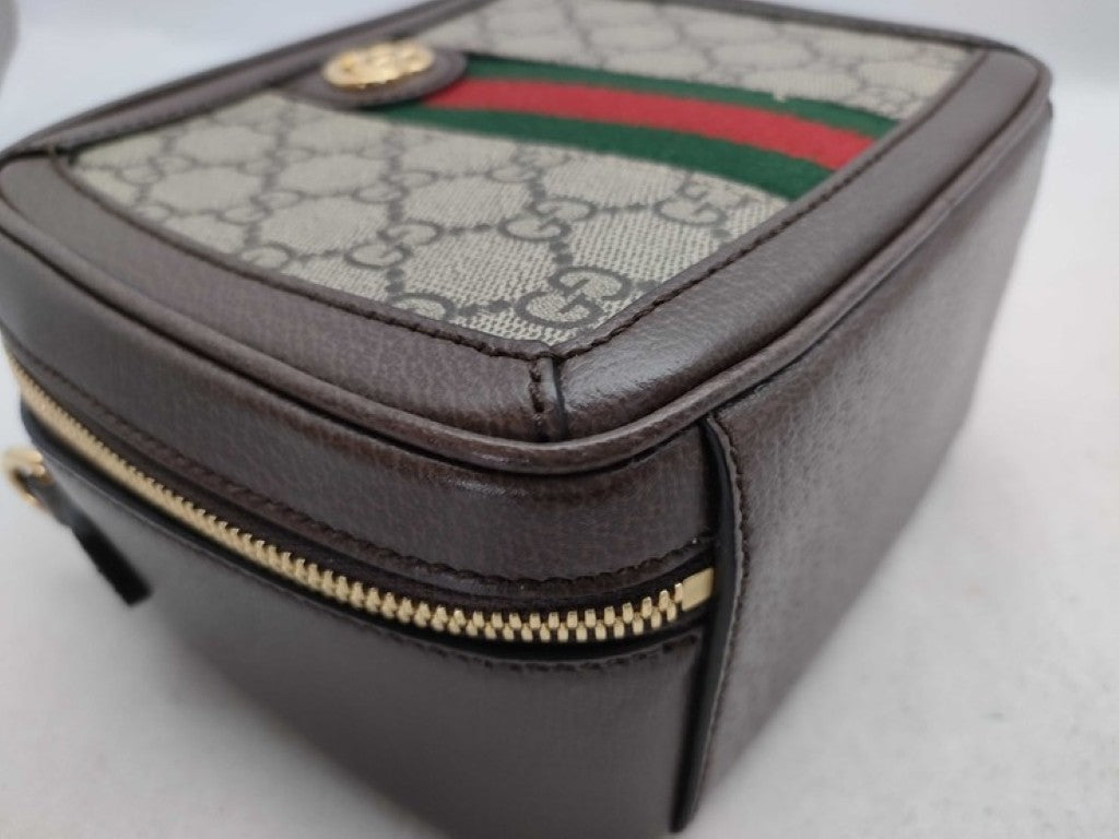 GUCCI グッチ ハンドバッグ オフィディア 772157 ベージュ ブラウン系 GGスプリームキャンバス レディース 2WAY ショルダーバッグ トップハンドル ゴールド金具 超美品