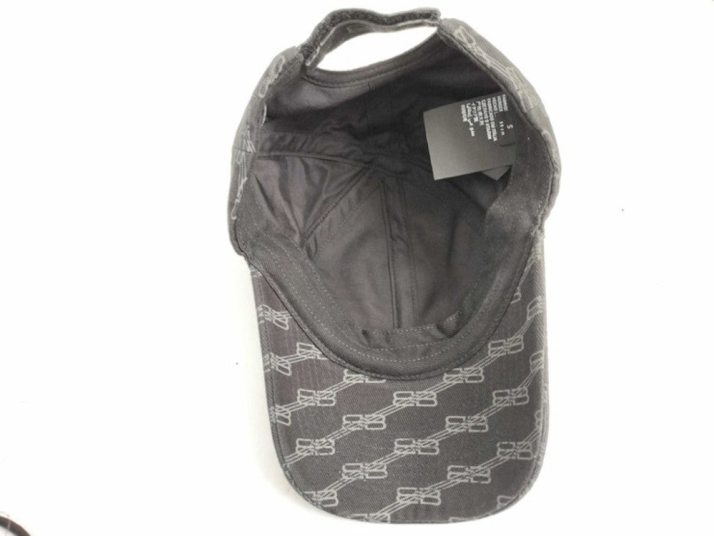 BALENCIAGA バレンシアガ キャップ BBロゴ 704104 グレー系 コットン ユニセックス 美品