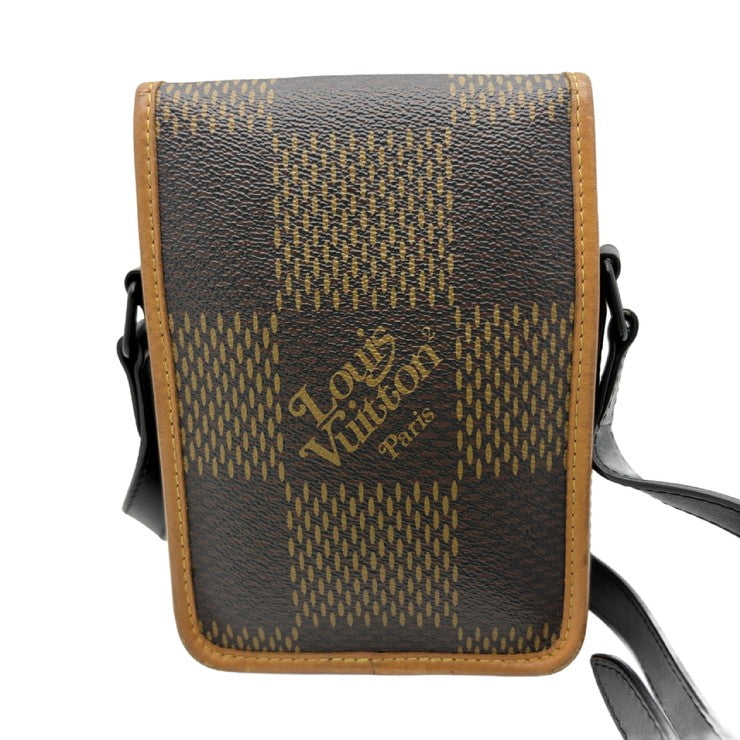 LOUIS VUITTON ルイヴィトン ショルダーバッグ アマゾン メッセンジャー N40357 ブラウン系 ダミエ ジャイアント ユニセックス NIGO コラボ LV スクエアード 美品