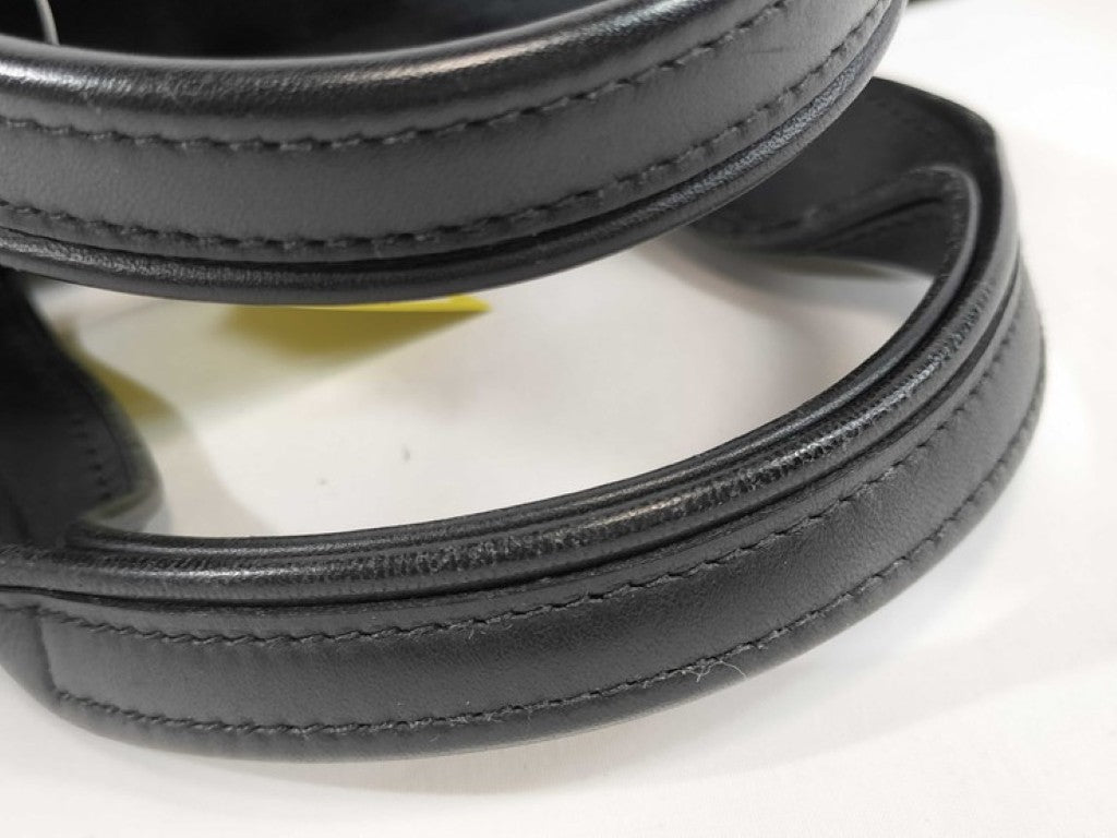 HERMES エルメス ハンドバッグ アカプルコ PM ブラック系 トワルシェブロン レザー レディース シルバー金具 美品
