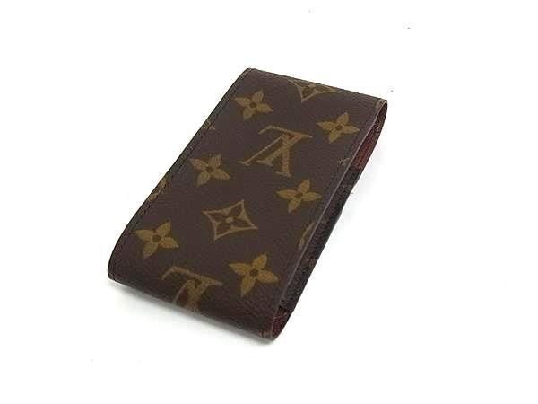 LOUIS VUITTON ルイヴィトン シガレットケース エテュイ シガレット M63024 ブラウン系 モノグラム ユニセックス 煙草入れ 美品
