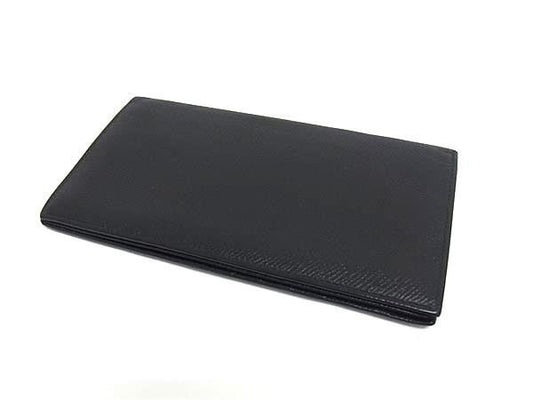 BVLGARI ブルガリ 長財布 クラシコ 20308 ブラック系 グレインレザー メンズ 札入れ 美品