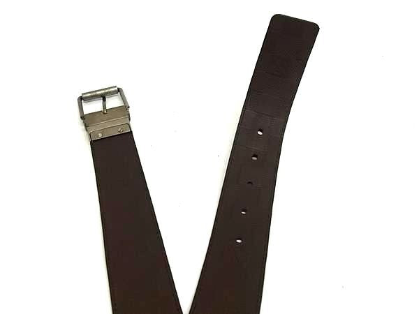 LOUIS VUITTON ルイヴィトン ベルト ダミエ アンフィニ サンチュール ダミエプリント 40MM M9150S ブラック ブラウン系 レザー メンズ リバーシブル 美品