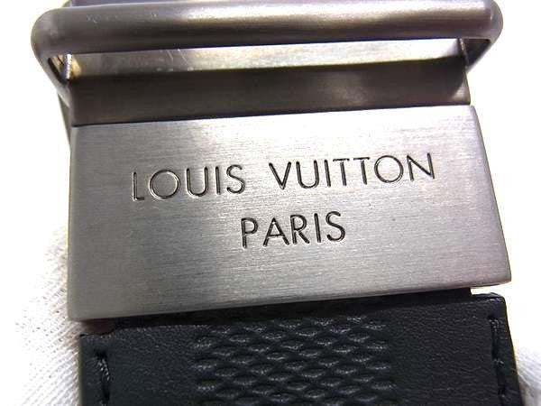 LOUIS VUITTON ルイヴィトン ベルト ダミエ アンフィニ サンチュール ダミエプリント 40MM M9150S ブラック ブラウン系 レザー メンズ リバーシブル 美品