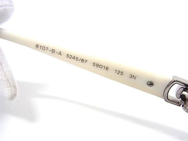 BVLGARI ブルガリ サングラス パレンテシ 8107-B-A ブラック系 ホワイト系 プラスチック ラインストーン レディース 美品
