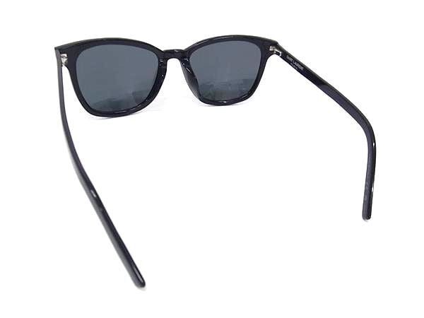 SAINT LAURENT サンローラン サングラス ウェリントンシェイプ アジアンフィット SL 716/K SLIM ブラック系 プラスチック ユニセックス 美品
