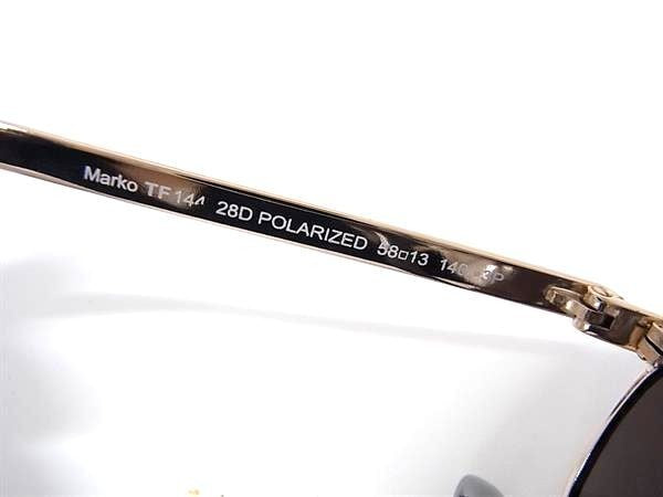 TOM FORD トムフォード サングラス Marko マルコ TF144 ゴールド ブラック系 メタル プラスチック メンズ 美品