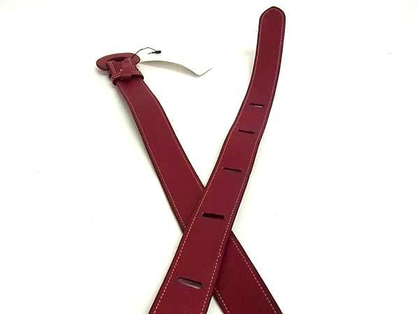 J&M DAVIDSON ジェイアンドエムデヴィッドソン ベルトバッグ 2 POUCH BELT 30MM（2ポーチ ベルト） 10240N バーガンディ系 レザー レディース 小物入れ コインケース 超美品