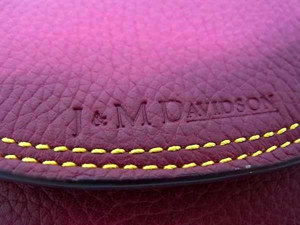 J&M DAVIDSON ジェイアンドエムデヴィッドソン ベルトバッグ 2 POUCH BELT 30MM（2ポーチ ベルト） 10240N バーガンディ系 レザー レディース 小物入れ コインケース 超美品