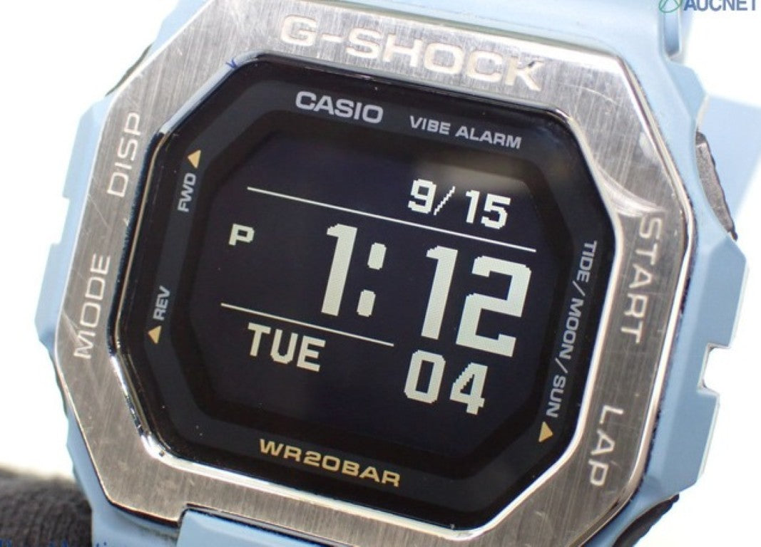 CASIO カシオ 時計 G-SHOCK G-LIDE GBX-100 Series GBX-100-2AJF ブラック ブルー系 樹脂／ステンレススチール 樹脂バンド メンズ デジタル 美品