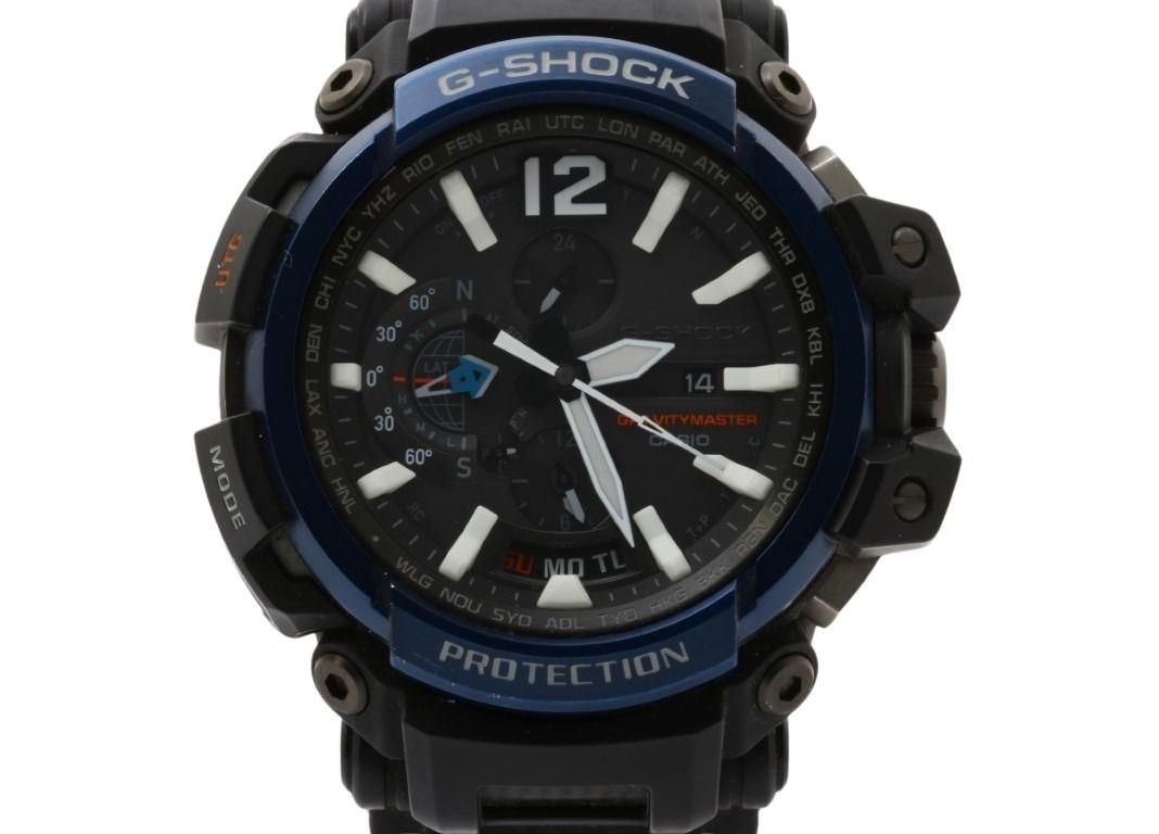 CASIO カシオ 時計 G-SHOCK MASTER OF G - AIR GRAVITYMASTER GPW-2000-1A2JF ブラック系 樹脂／ステンレススチール カーボンファイバーインサートバンド メンズ アナログ 美品