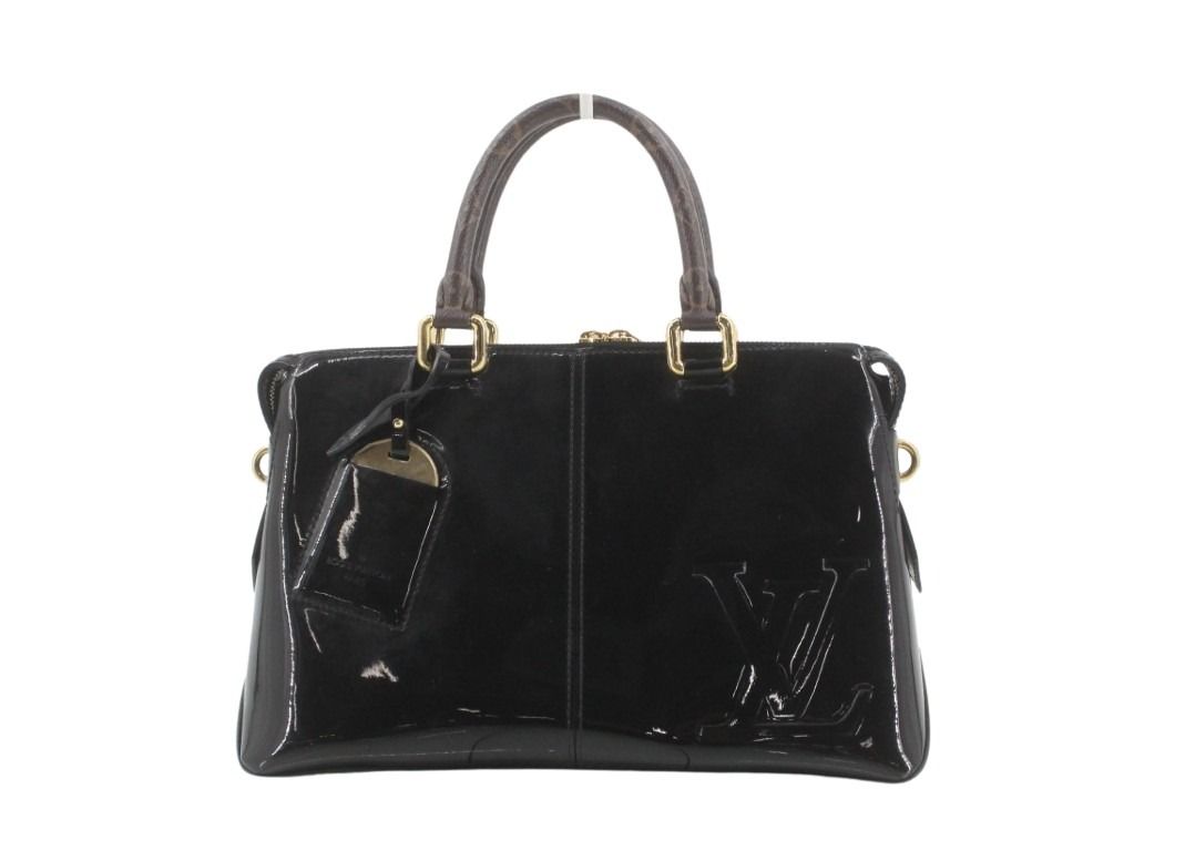 LOUIS VUITTON ルイヴィトン ハンドバッグ トート ミロワール M54626 ノワール(ブラック)系 モノグラムヴェルニ レディース 2WAY ショルダーバッグ ゴールド金具 美品