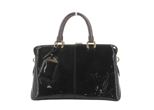 LOUIS VUITTON ルイヴィトン ハンドバッグ トート ミロワール M54626 ノワール(ブラック)系 モノグラムヴェルニ レディース 2WAY ショルダーバッグ ゴールド金具 美品