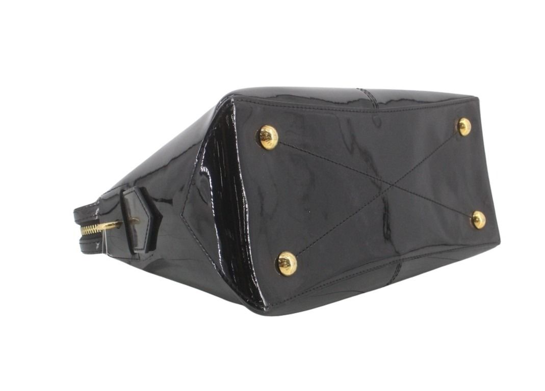 LOUIS VUITTON ルイヴィトン ハンドバッグ トート ミロワール M54626 ノワール(ブラック)系 モノグラムヴェルニ レディース 2WAY ショルダーバッグ ゴールド金具 美品