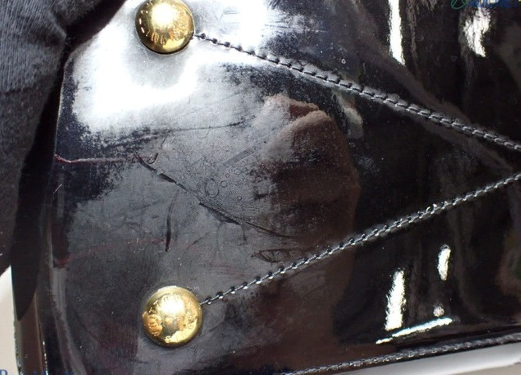LOUIS VUITTON ルイヴィトン ハンドバッグ トート ミロワール M54626 ノワール(ブラック)系 モノグラムヴェルニ レディース 2WAY ショルダーバッグ ゴールド金具 美品