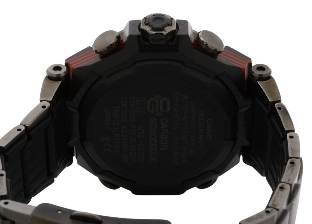CASIO カシオ 時計 G-SHOCK MT-G MTG-B2000 Series MTG-B2000YBD-1AJF ブラック系 カーボンファイバー強化樹脂／ステンレススチール ステンレススチールバンド メンズ アナログ 美品