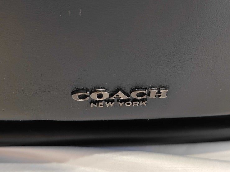 COACH コーチ リュックサック シグネチャー F38755 ブラック系 PVC レザー メンズ 美品