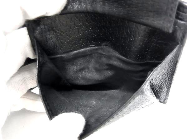 GUCCI グッチ 財布 495053 ブラック ゴールド レザー メンズ ビー 蜂 二つ折り 財布 美品