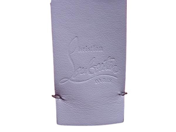 Christian Louboutin クリスチャンルブタン ハンドバッグ カバタ ミニ ライトパープル レザー レディース 2WAY スタッズ 超美品
