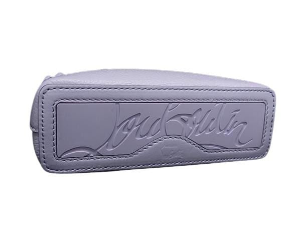 Christian Louboutin クリスチャンルブタン ハンドバッグ カバタ ミニ ライトパープル レザー レディース 2WAY スタッズ 超美品