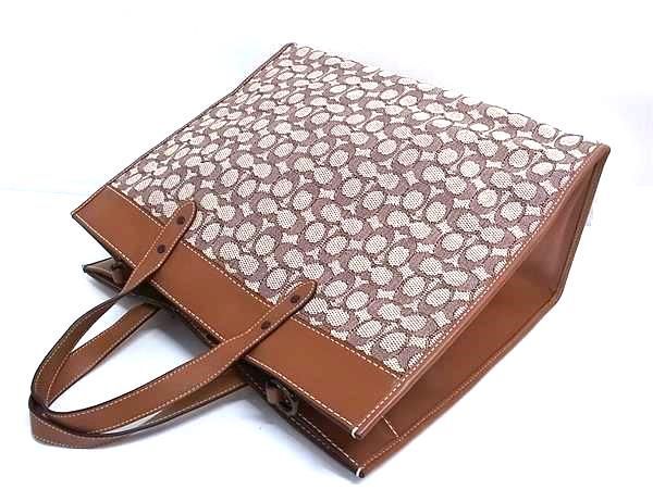 COACH コーチ トートバッグ フィールドトート 40 ディズニー コラボ C8492 アイボリー ブラウン キャンバス レザー レディース 2WAY 美品