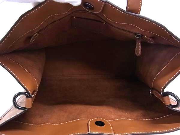 COACH コーチ トートバッグ フィールドトート 40 ディズニー コラボ C8492 アイボリー ブラウン キャンバス レザー レディース 2WAY 美品