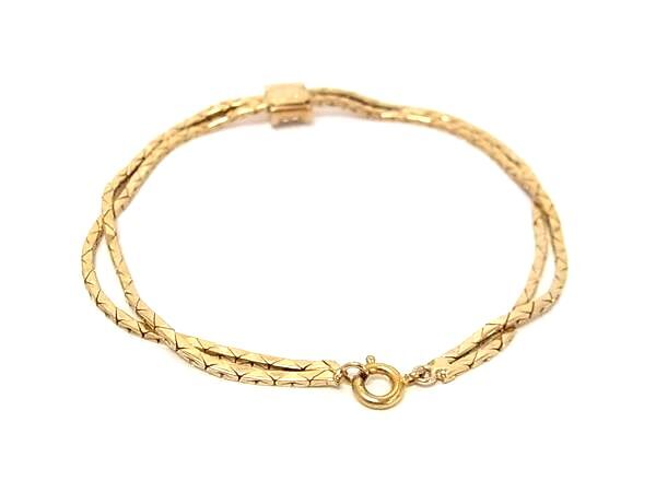 ChristianDior クリスチャンディオール ブレスレット ゴールド メタル レディース ラインストーン 美品