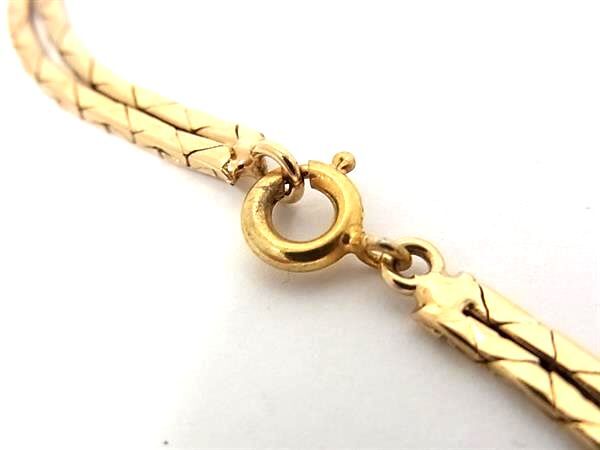 ChristianDior クリスチャンディオール ブレスレット ゴールド メタル レディース ラインストーン 美品