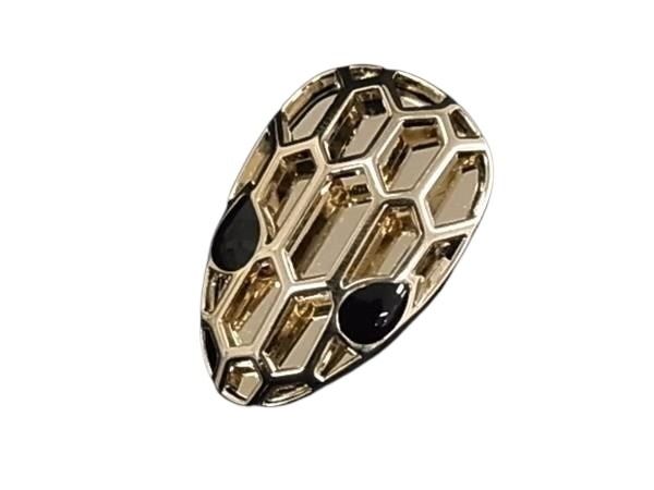 BVLGARI ブルガリ リボンスカーフ スカーフリング セルペンティ マルチカラー ゴールド シルク100％ メタル レディース 新品未使用展示品