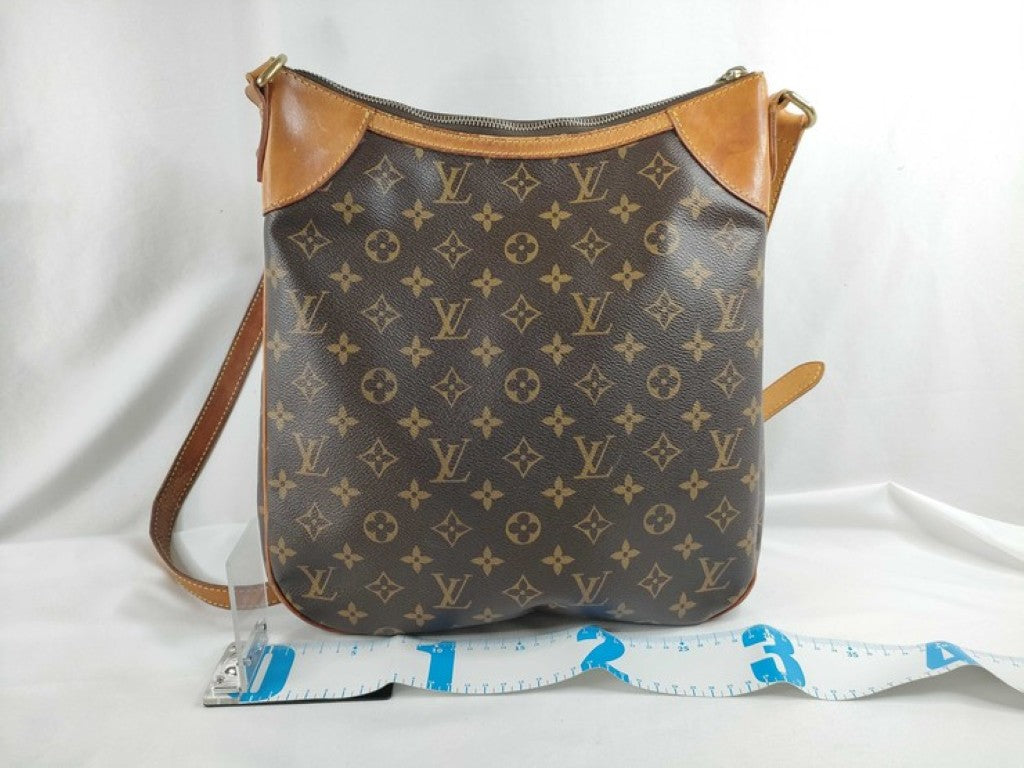 LOUIS VUITTON ルイヴィトン ショルダーバッグ オデオンMM M56389 ブラウン系 モノグラム レディース ゴールド金具 美品