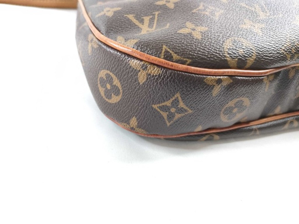 LOUIS VUITTON ルイヴィトン ショルダーバッグ オデオンMM M56389 ブラウン系 モノグラム レディース ゴールド金具 美品