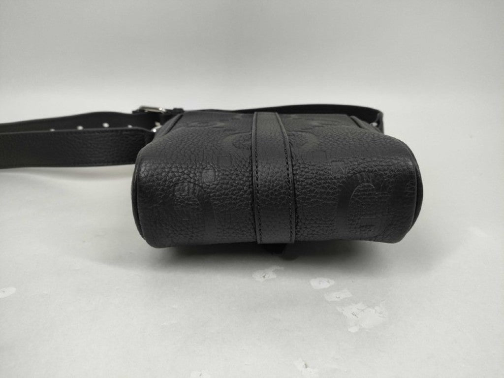 GUCCI グッチ ショルダーバッグ スモール メッセンジャーバッグ 760235 ブラック系 ジャンボGG ユニセックス シルバー金具 美品